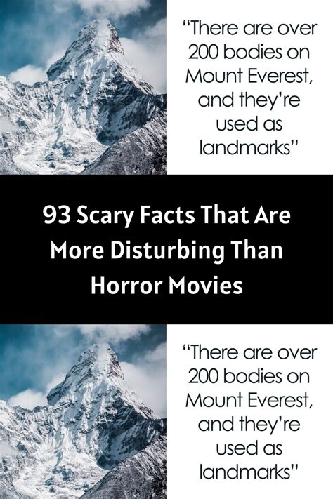 100 disturbing facts|93 Scary Facts That Are More Disturbing Than Horror Movies.